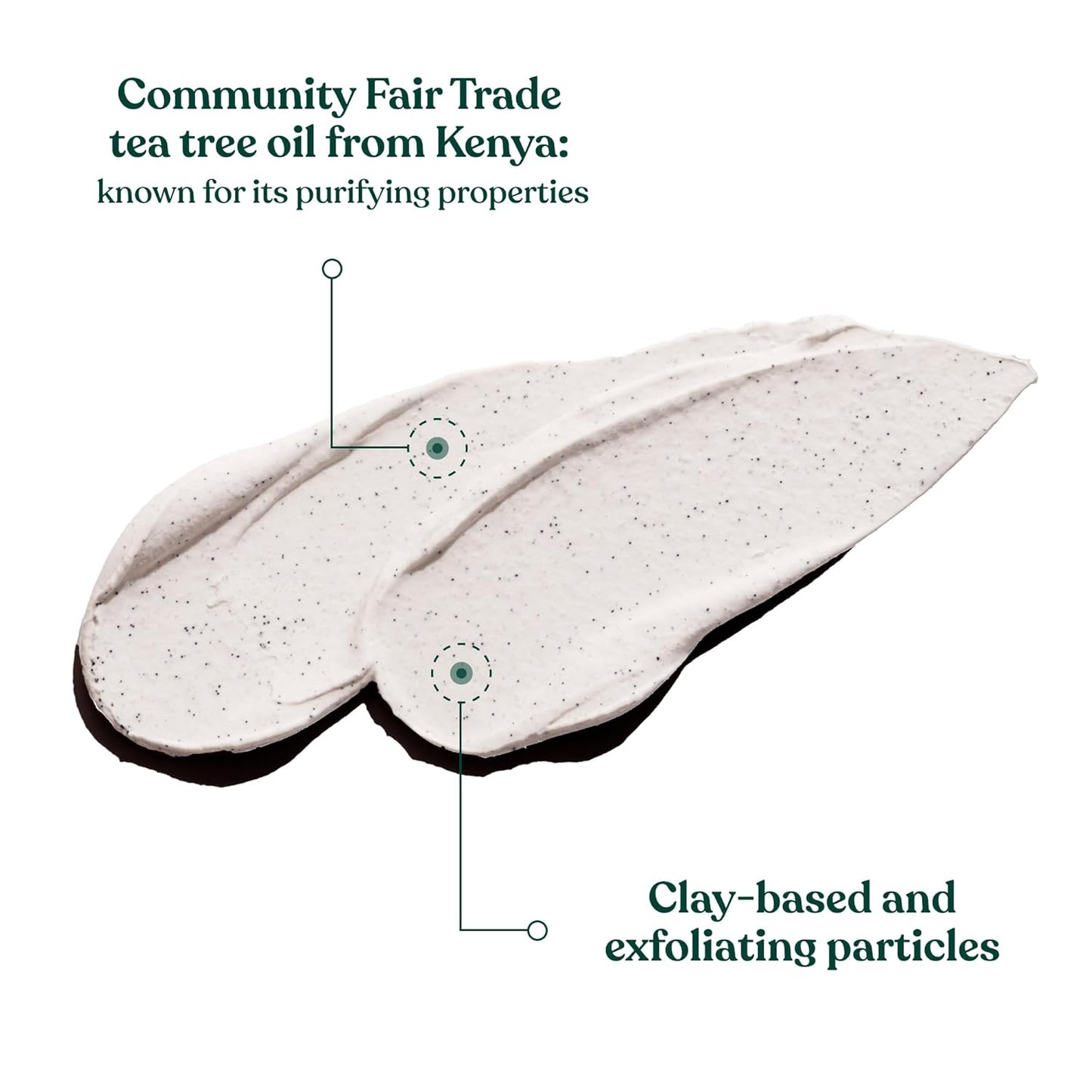 Tea Tree 3 in 1 Wash Scrub & Mask – Purifying Vegan Skincare for Oily, Blemished Skin – 4.2 Oz