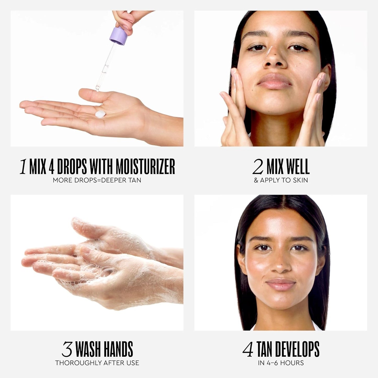 Face and Body Self Tan Drops, Medium - Bronzing Drops - Illuminating Self Tanning Drops, Natural Ingredients & Vegan - 1.01 Fl Oz